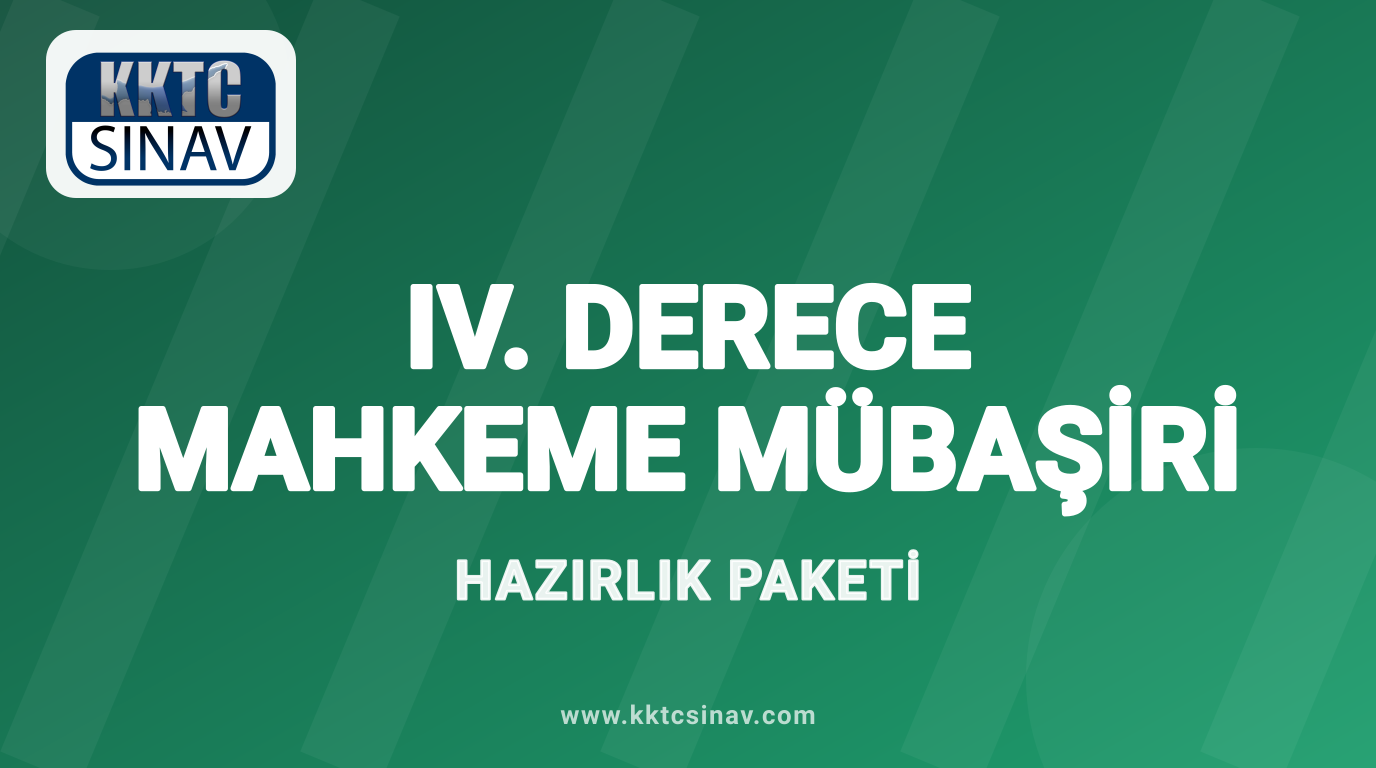 IV. Derece Mahkeme Mübaşiri