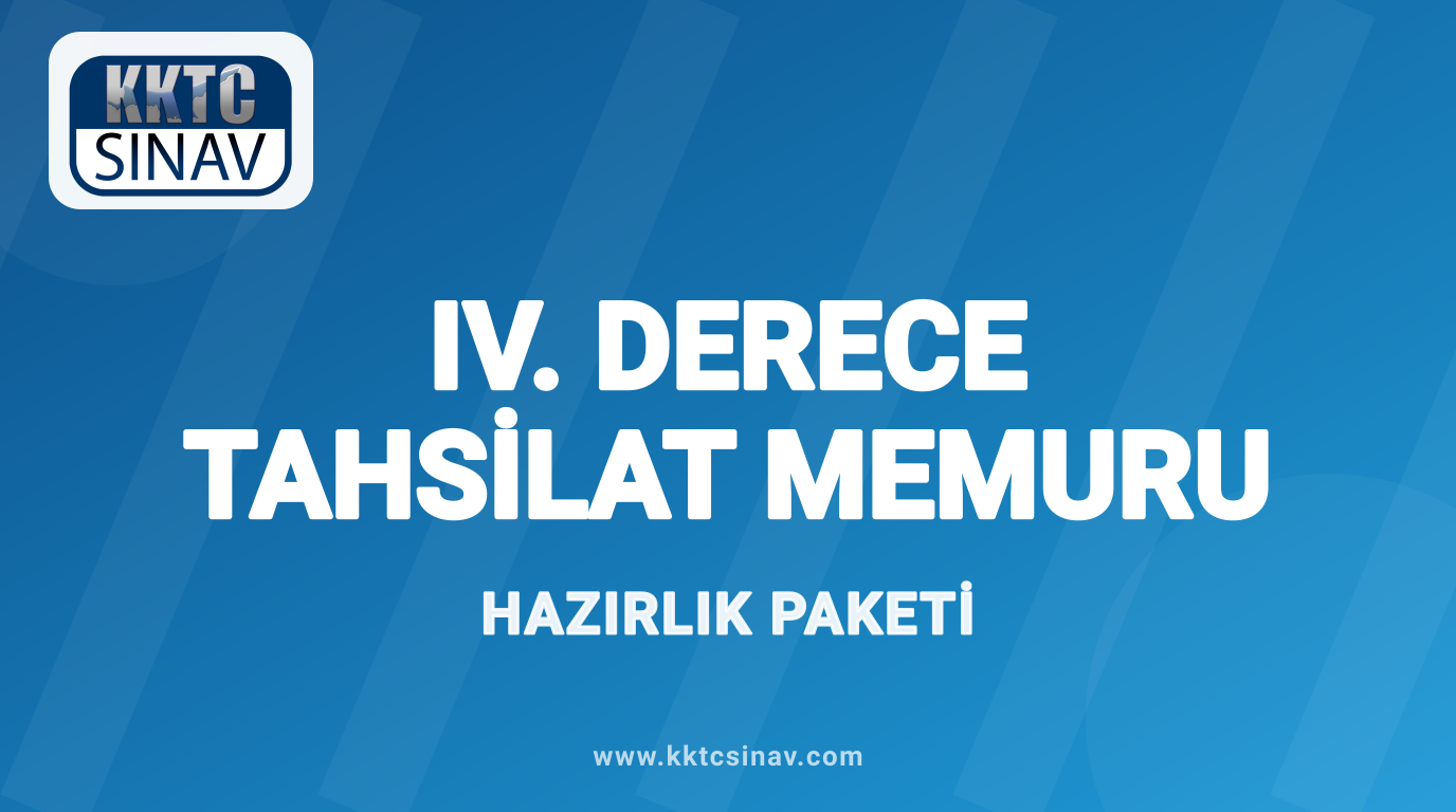 IV. Derece Tahsilat Memuru