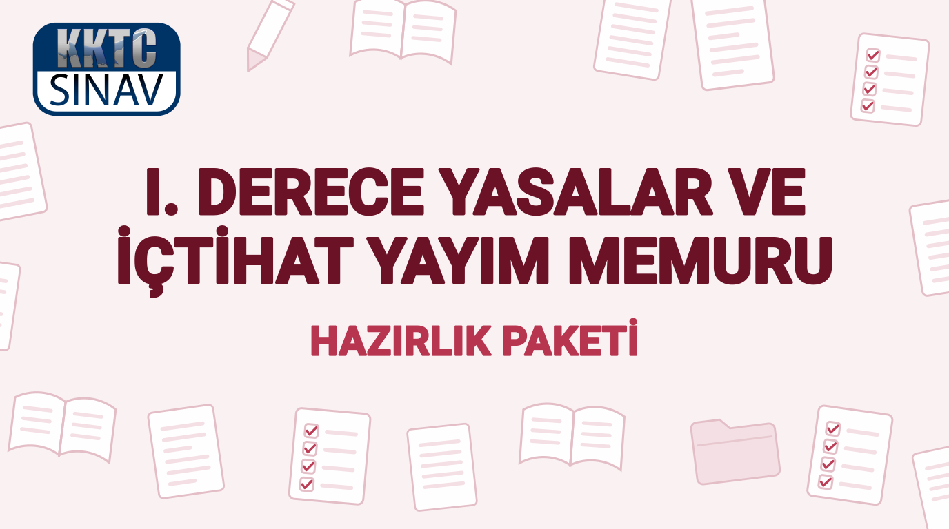 I. Derece Yasalar ve İçtihat Yayım Memuru