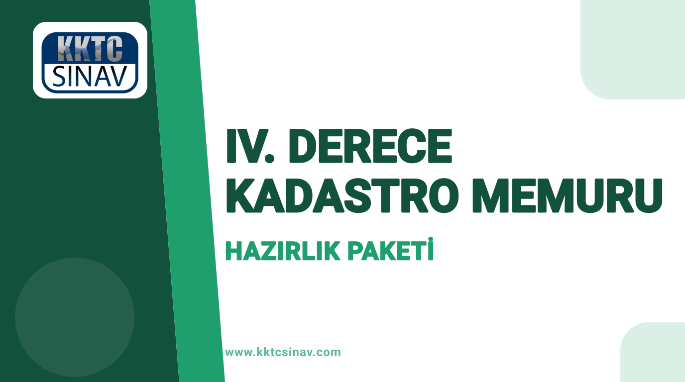 IV. Derece Kadastro Memuru