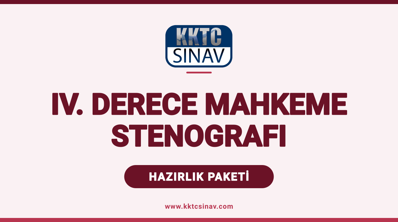 IV. Derece Mahkeme Stenografı