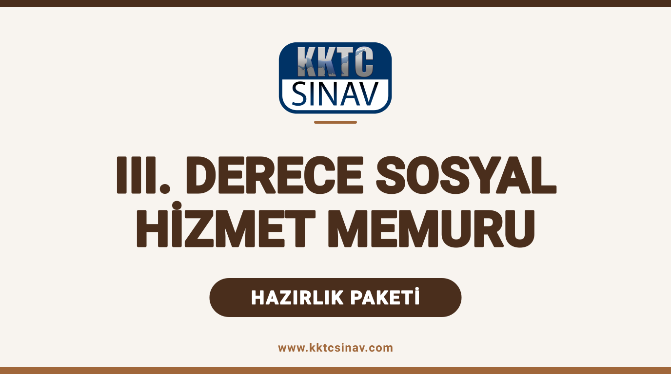 III. Derece Sosyal Hizmet Memuru