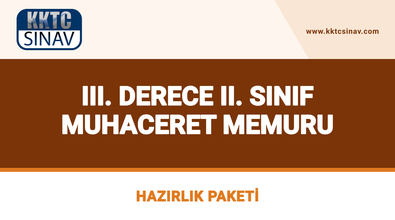 III. Derece II. Sınıf Muhaceret Memuru