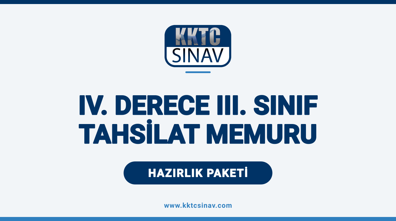 IV. Derece III. Sınıf Tahsilat Memuru