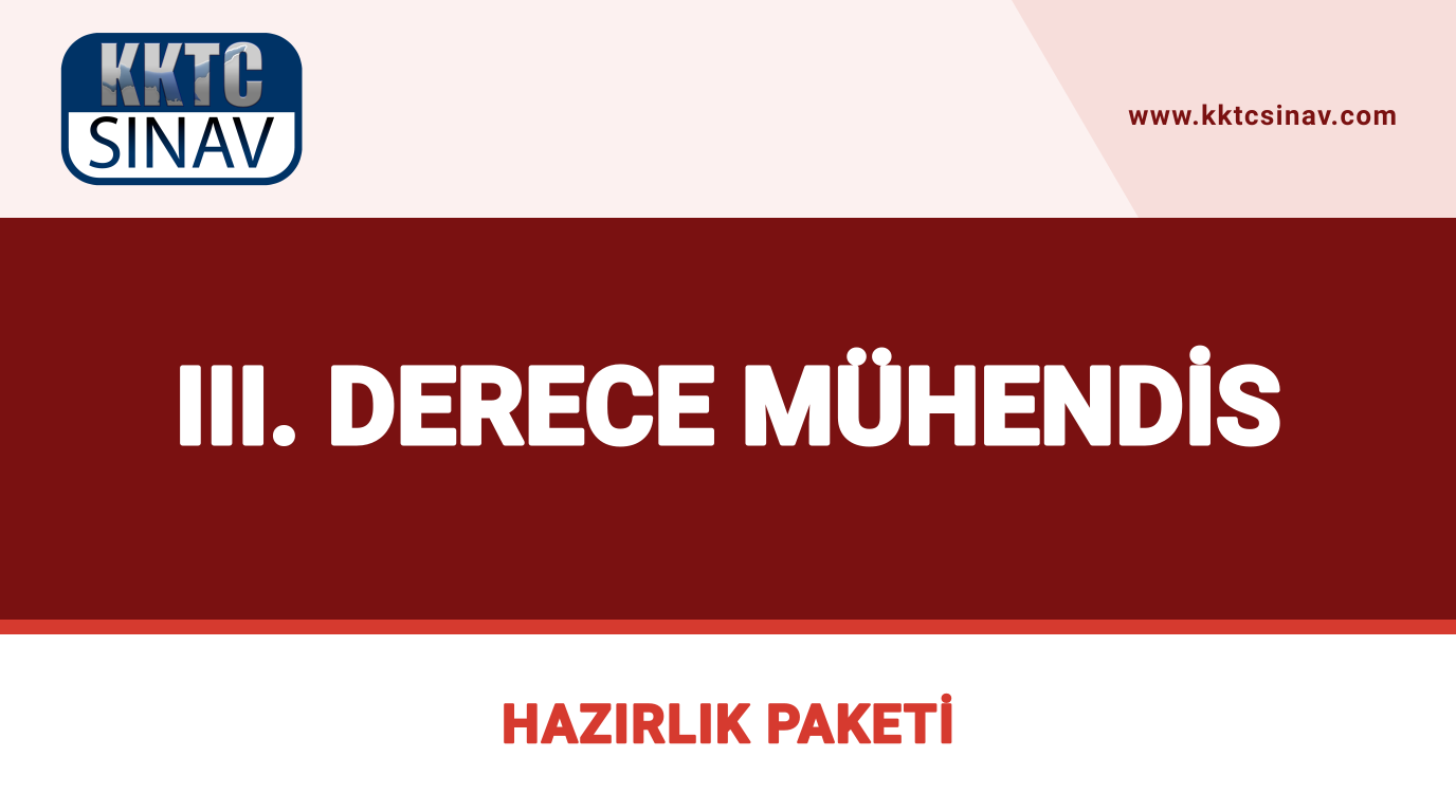 III. Derece Mühendis